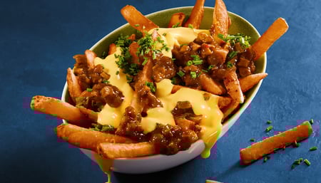 KNOBLAUCH KÄSE SÜSSKARTOFFELN